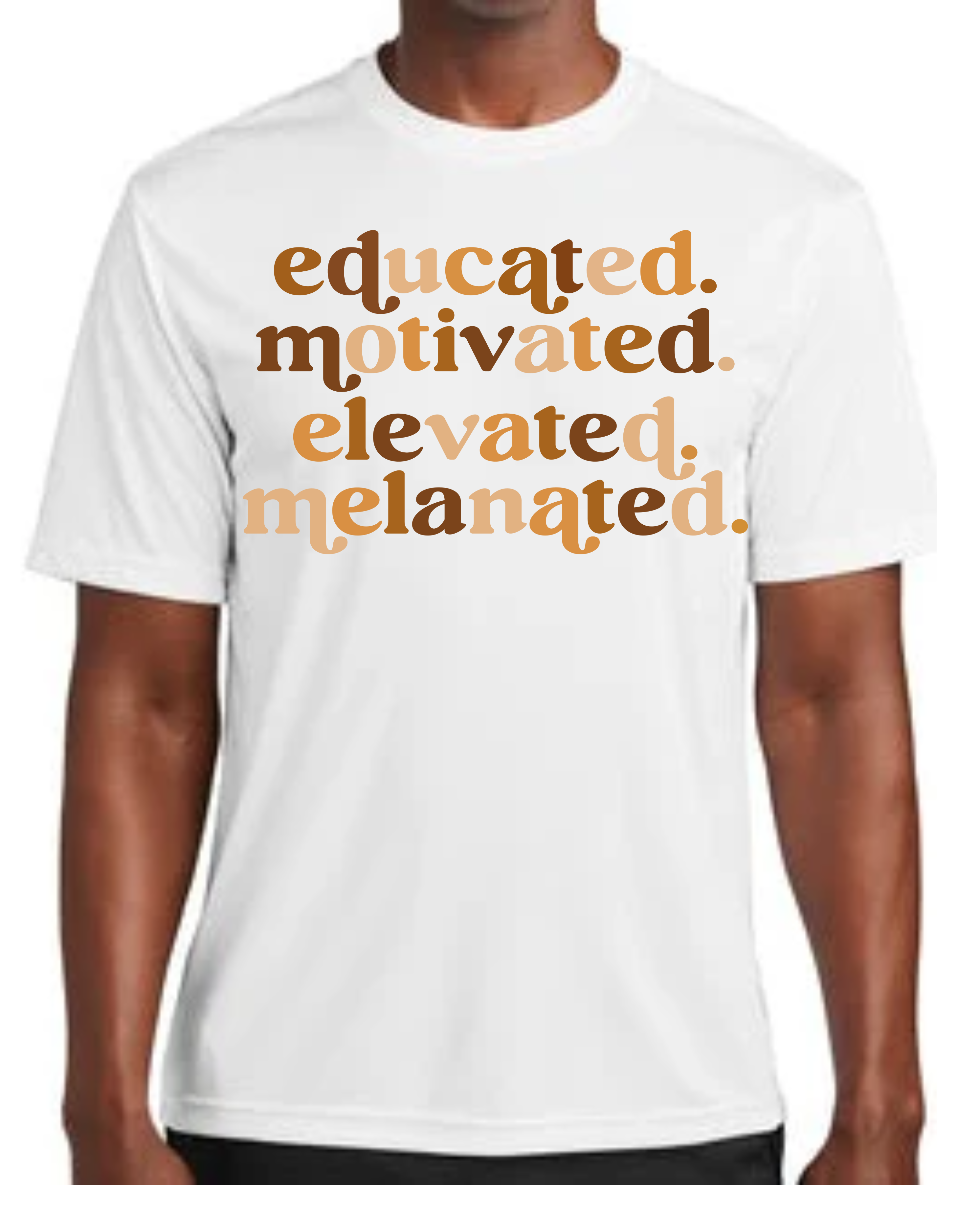 Melanated Short Sleeve t-Shirt Prosper with a tee