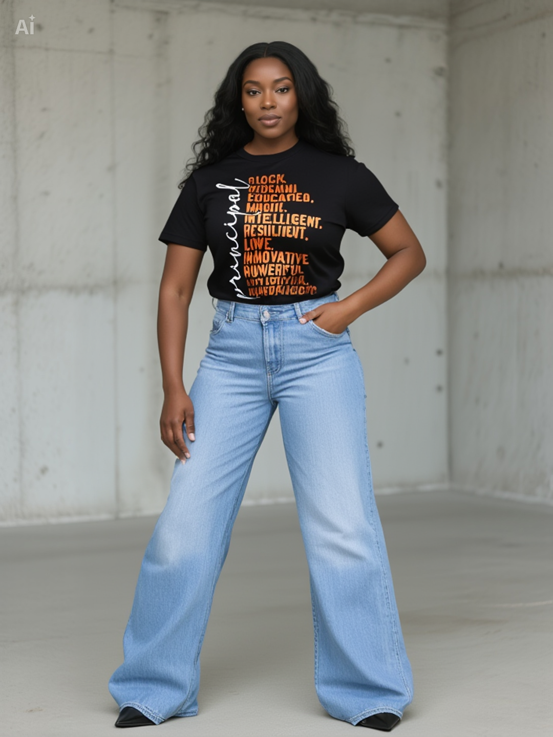 Black Woman Educated Unapologetic , T-shirt & Crewneck | Empowering Apparel for Confident Women
