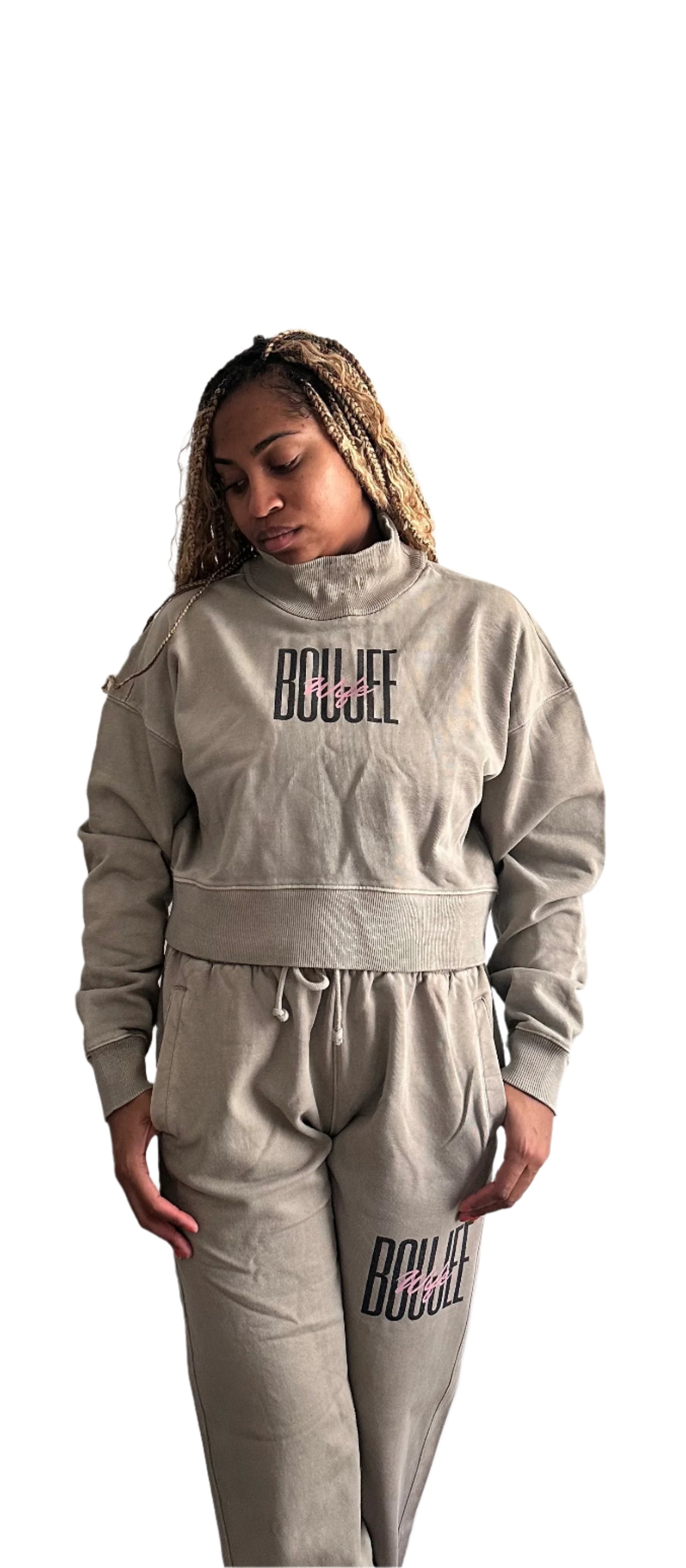 Boujee Wife Crop Sweatsuit