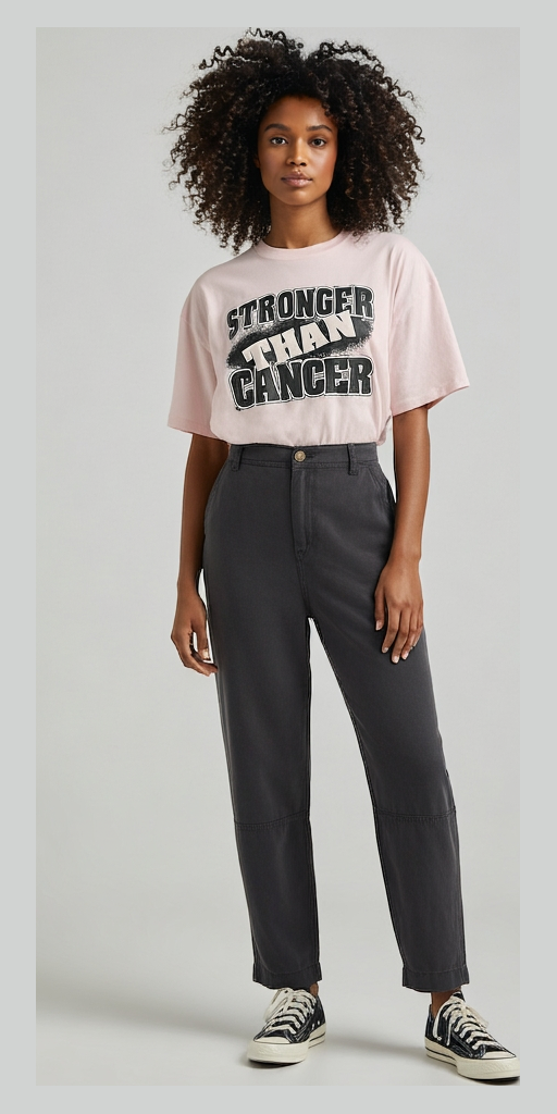 Stronger than Cancer t-shirt (BreastCancer)