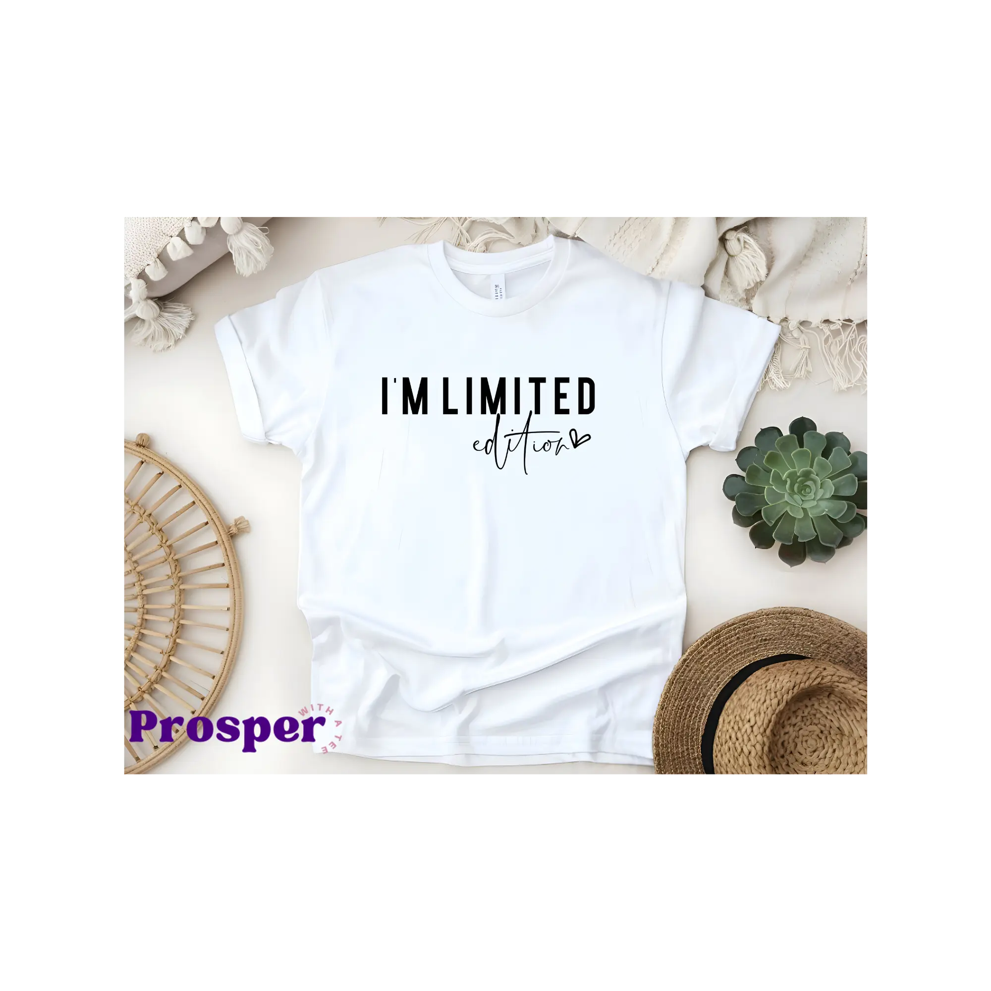 I'm limited edition Prosper with a tee