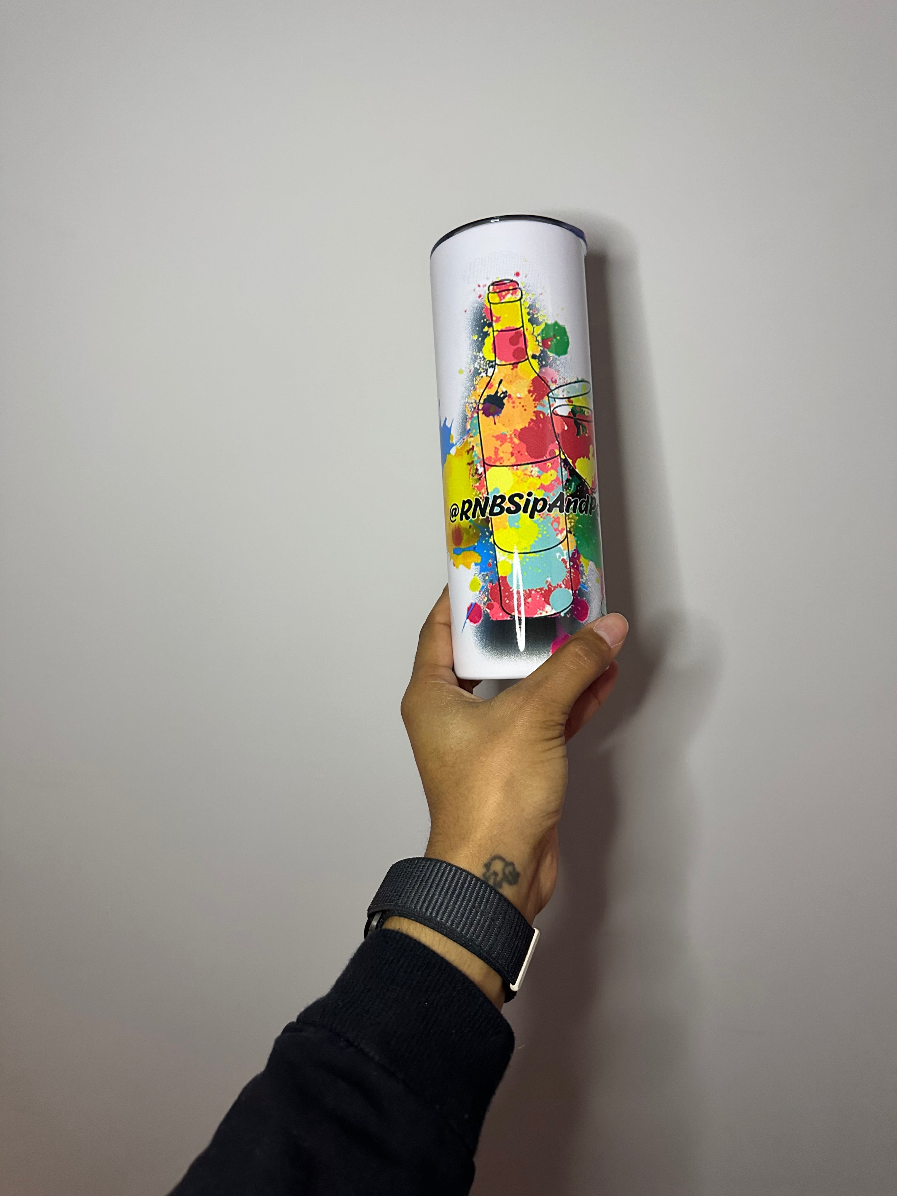 R&B Sip and Paint tumbler